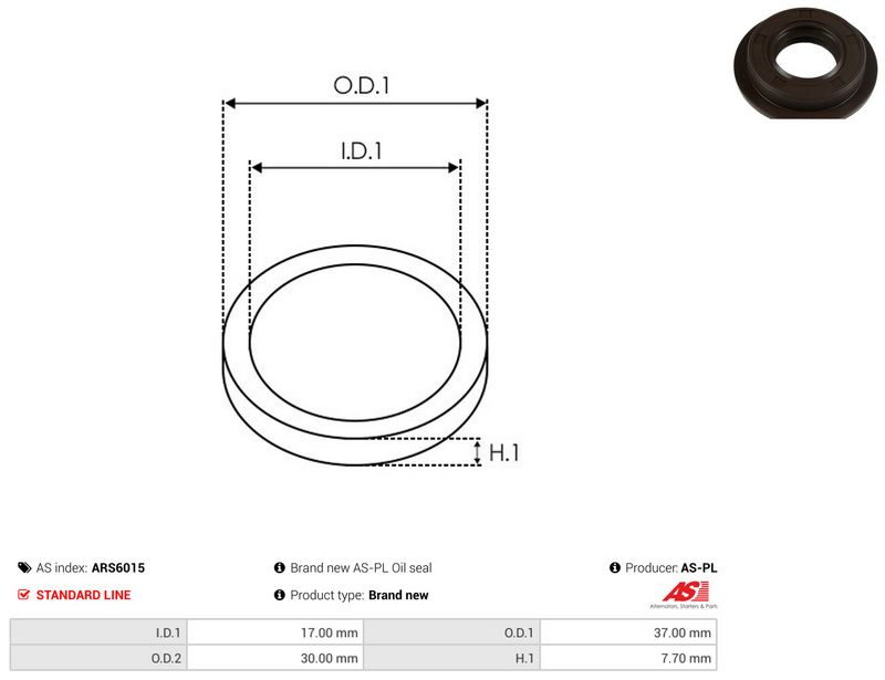 AS-PL ARS6015 Repair Set, alternator