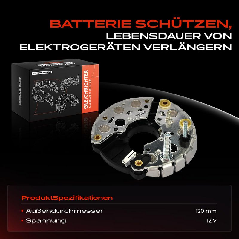 Frankberg 5481FB0061629 Rectifier, alternator