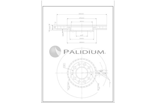 ASHUKI by Palidium féktárcsa P330-265