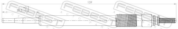 Свічка розжарювання, Febest 12642004