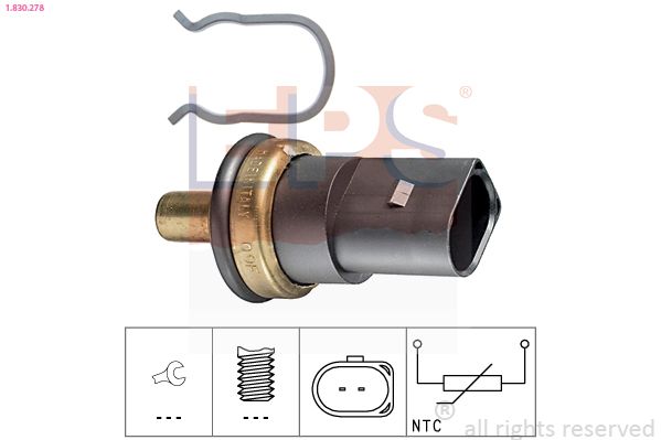 EPS Volkswagen датчик температури води Audi A3/4/5/6/7,Q3,Q5,Q7,Skoda,Caddy III,Golf IV,V,Crafter,Passat,Touareg,Touran,