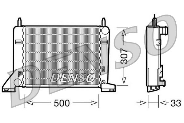 DENSO hűtő, motorhűtés DRM10022