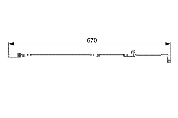 BOSCH 1 987 473 002 Warning Contact, brake pad wear