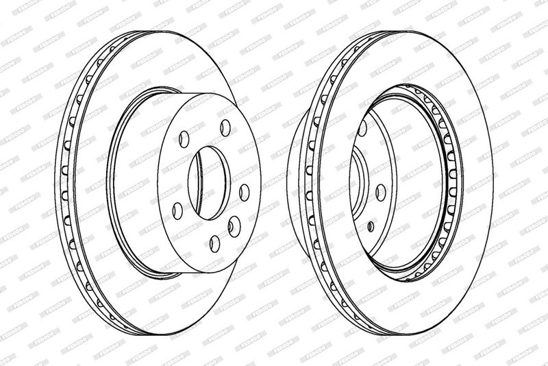 FERODO Disque de frein DDF860