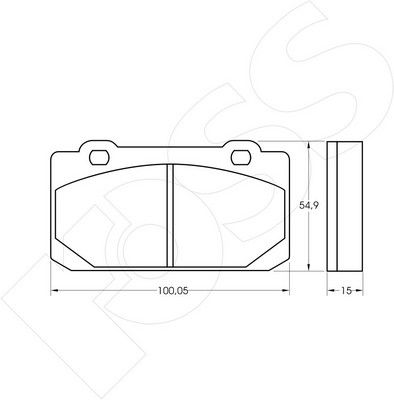 1-GNC R-240 - Brake Pad Set, disc brake