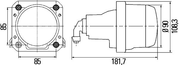 Основна фара, Hella 1BL009999-041