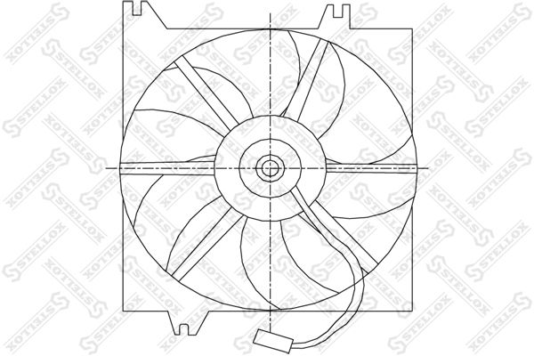 STELLOX ventilátor, motorhűtés 29-99401-SX