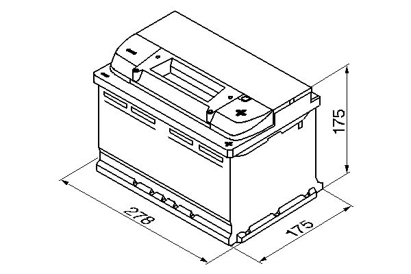 BOSCH 0 092 S50 070 Starter Battery