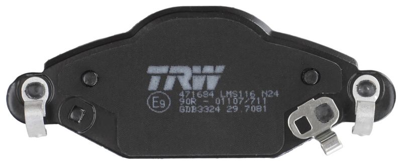 TRW GDB3324 Комплект гальмівних накладок, дискове гальмо