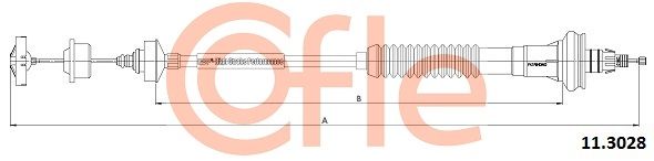 Тросовий привод, привод зчеплення, Cofle 11.3028