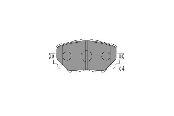 KAVO PARTS Remblokkenset, schijfrem KBP-4576