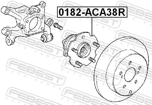 Маточина колеса, Febest 0182-ACA38R