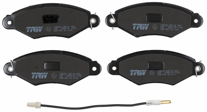 TRW GDB1402 Brake Pad Set, disc brake