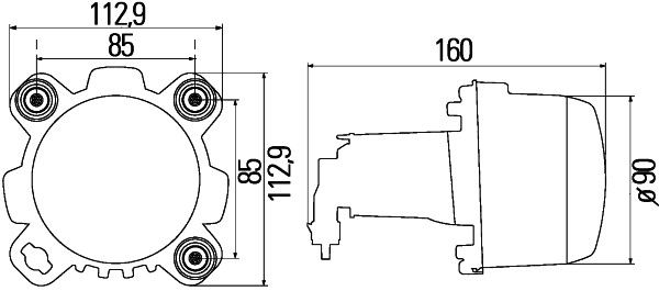 Основна фара, Hella 1BL247042-007