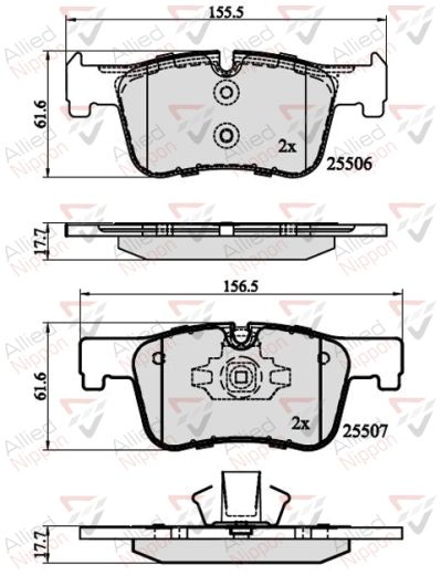 Comline ADB02130 Brake Pad Set, disc brake