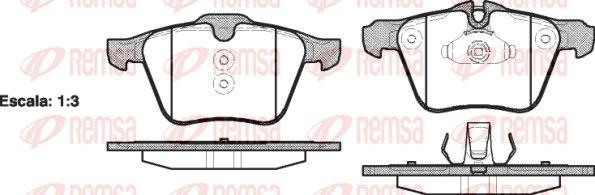 Комплект тормозных колодок на F-Type, Galaxy, Mondeo, S-MAX, S-type, S60, S80, V60, V70, XC70, XF, XJ