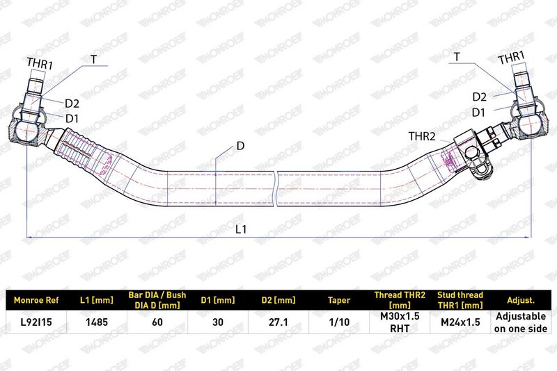 Příčné táhlo řízení L92I15