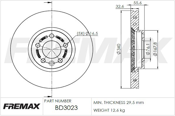 Piduriketas FREMAX BD-3023