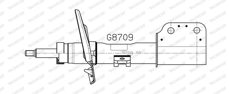 Schokdemper Voor Links/Rechts past: DS DS 7  CITROEN C5 AIRCROSS 1.2-2.0D 09.17-