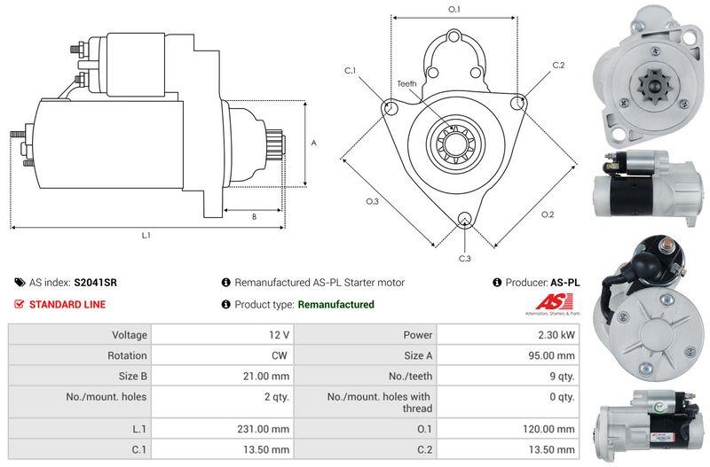 This part match OEM code: S13-204