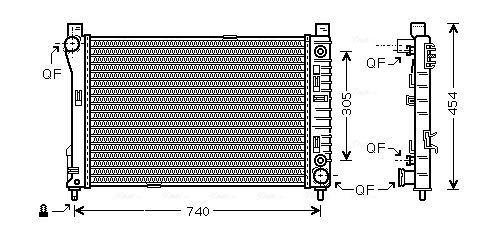 AVA QUALITY COOLING hűtő, motorhűtés MS2339