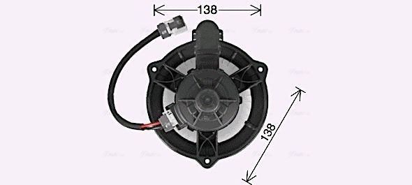 AVA QUALITY COOLING Utastér-ventilátor HY8474