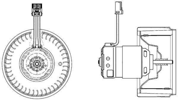 MAHLE AB 22 000P Interior Blower