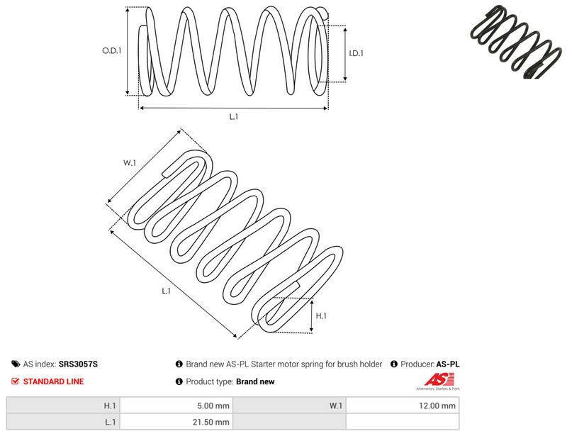 AS-PL SRS3057S Repair Kit, starter
