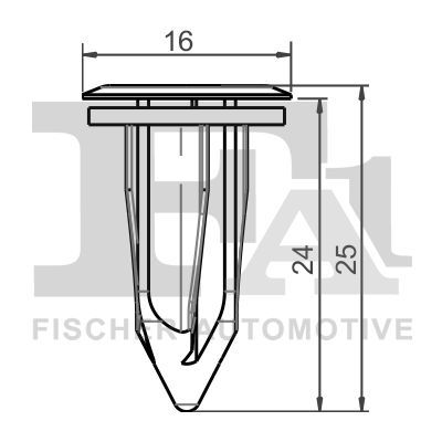 FA1 55-60002.5 Clip, trim/protection strip