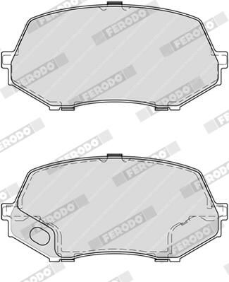 Sada brzdových destiček, kotoučová brzda FVR4253