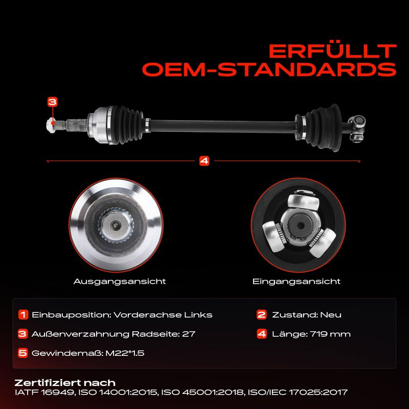 Frankberg 5481FB0010311 Drive Shaft