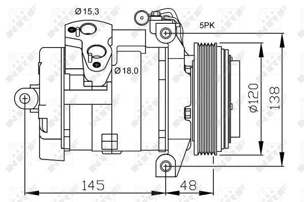 NRF 32470 Compressor, air conditioning