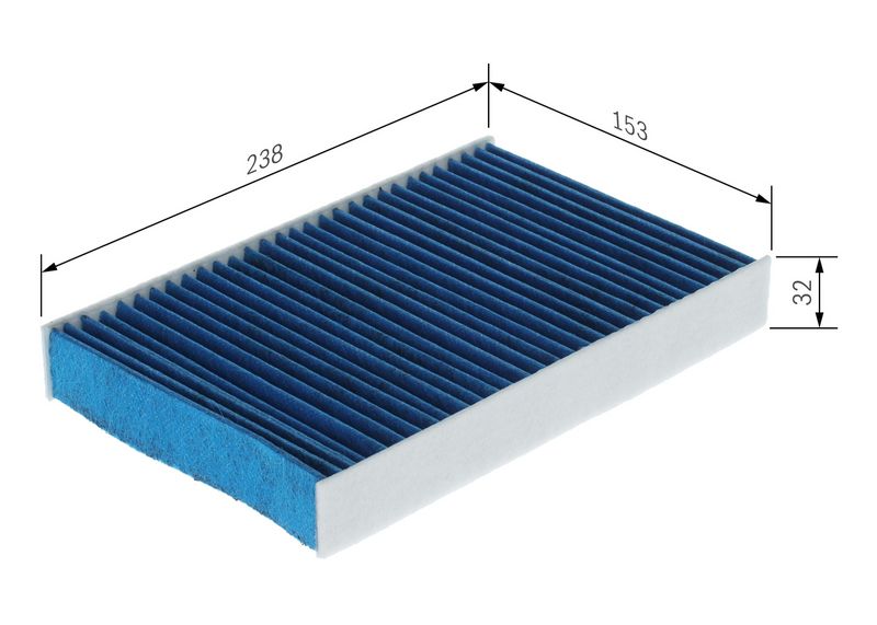 BOSCH 0 986 628 650 Filter, cabin air