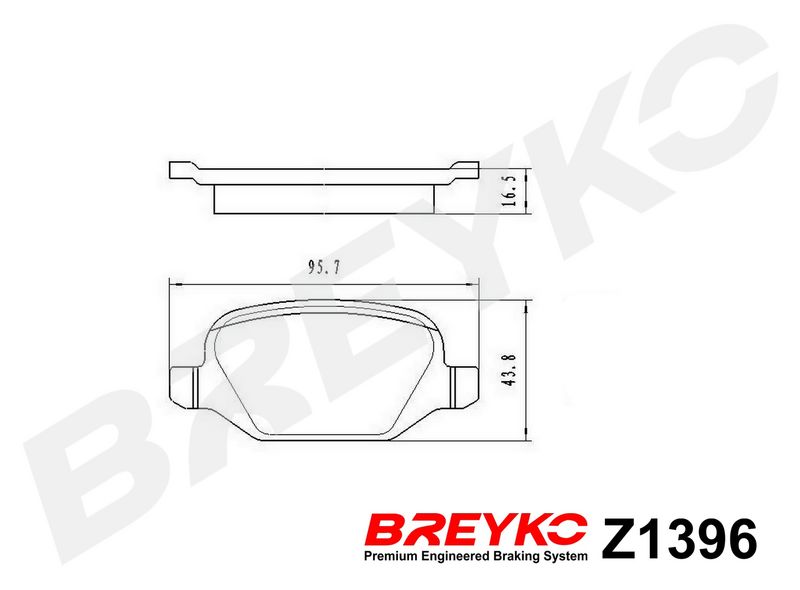 DAVID VASCO Z1396 Brake Pad Set, disc brake