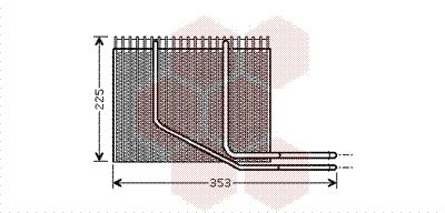 VAN WEZEL párologtató, klímaberendezés 4300V353