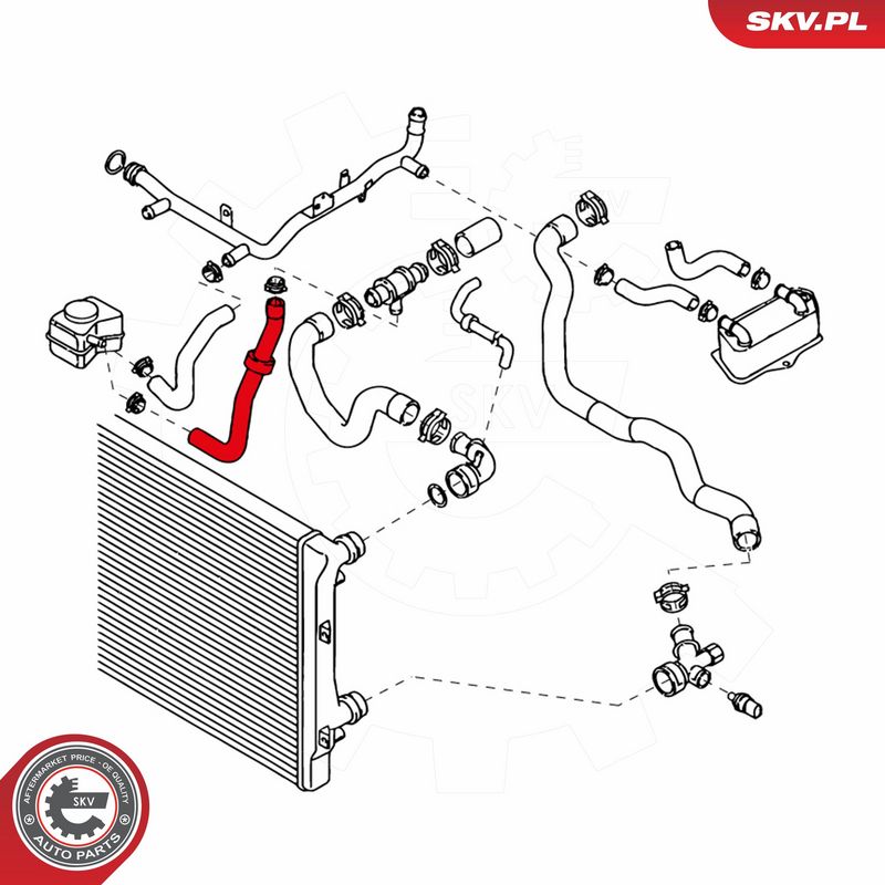 ESEN SKV 24SKV351 Radiator Hose