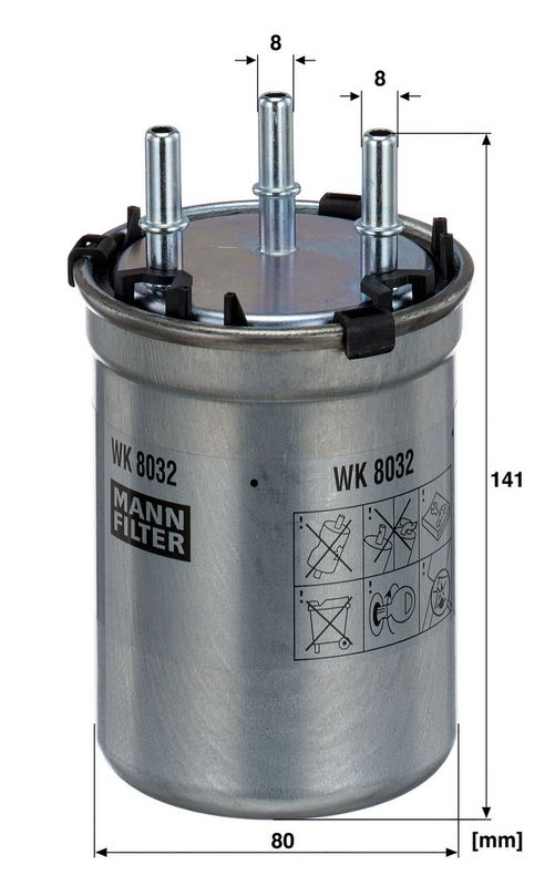 MANN-FILTER WK8032 Fuel Filter