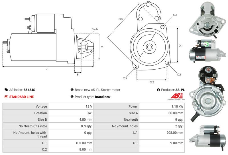 AS-PL S5484S Starter