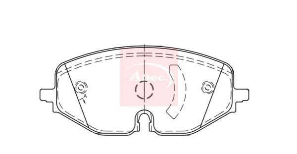 APEC Brake Pad Set, disc brake PAD2334