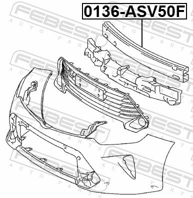 Передня обшивка, Febest 0136ASV50F