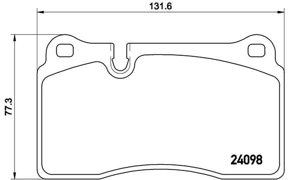 BREMBO fékbetétkészlet, tárcsafék P 85 110