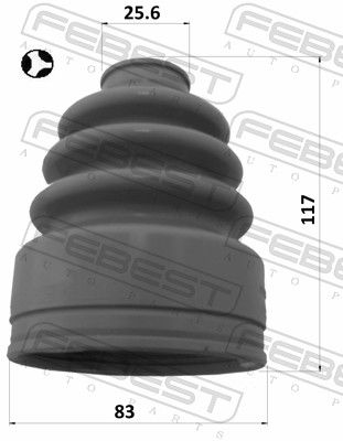 FEBEST 0315-YF4T Bellow, drive shaft