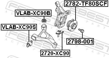 FEBEST 2798-001 Axle Bolt, drive shaft