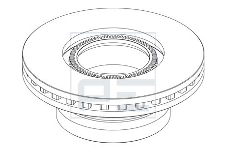 kotouč brzdový DAF 55LF zadní 106.205-00A