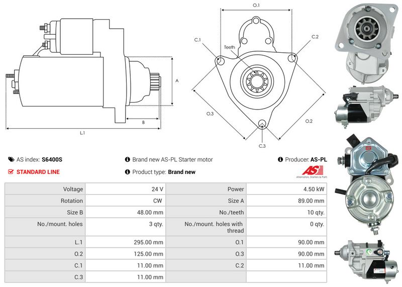 AS-PL S6400S Starter