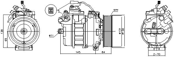 AVA QUALITY COOLING kompresszor, klíma MEAK357