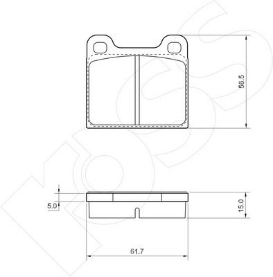 1-GNC R-096 - Brake Pad Set, disc brake