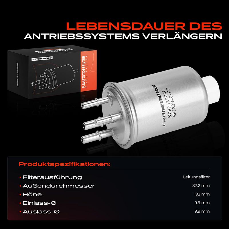 Frankberg 5481FB0060168 Fuel Filter