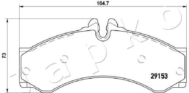 JAPKO 500540 Brake Pad Set, disc brake