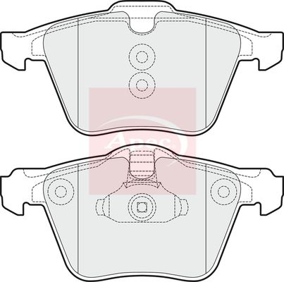 APEC Brake Pad Set, disc brake PAD1494
